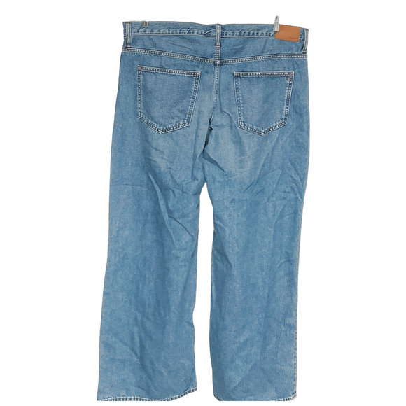 Madewell Blue Plus Size Wide-Leg Jeans - Picture 2 of 4